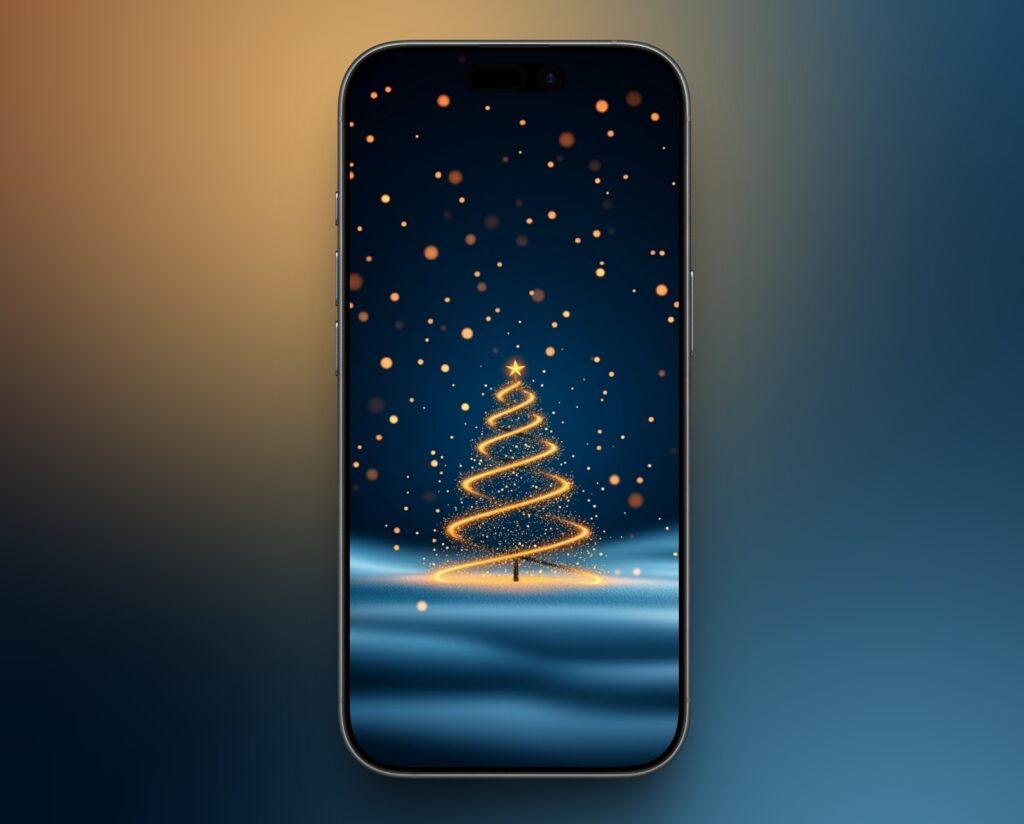 Spiral Christmas Tree Wallpaper