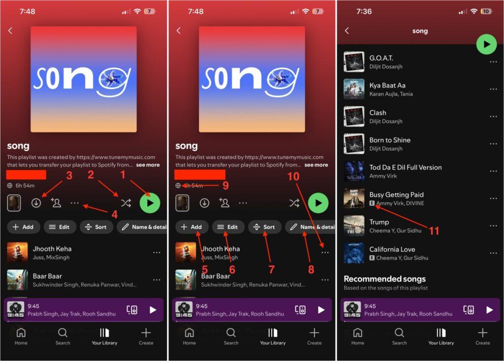Spotify Playlist Page Icons Meaning Spotify playlist page icons meaning