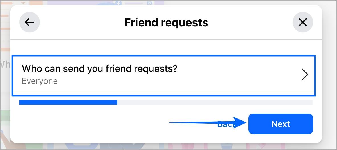 Update who can send you friend requests in Facebook Privacy Checkup on desktop Update who can send you friend requests in facebook privacy checkup on desktop