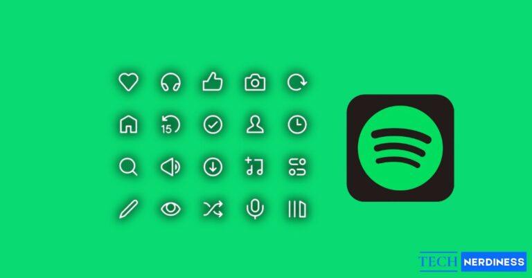 What do icons and symbols mean in spotify