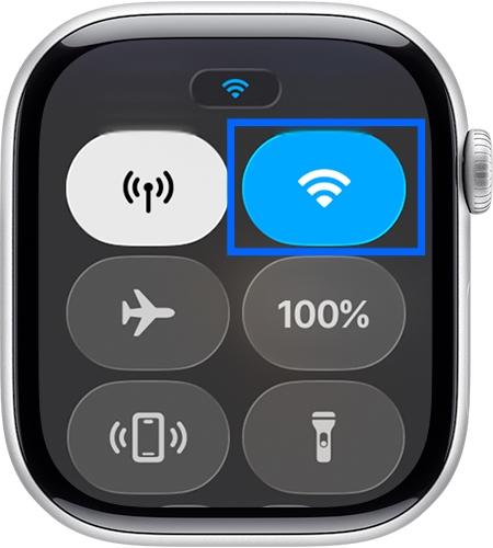 Wi-Fi Symbol in Apple Watch Control Center Wi fi symbol in apple watch control center
