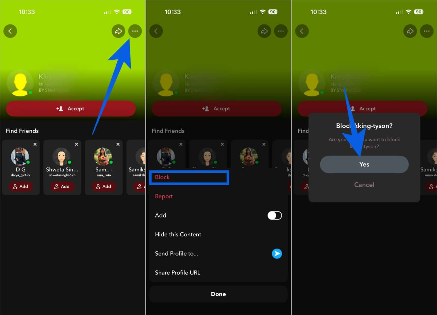 Block a User Completely on Snapchat