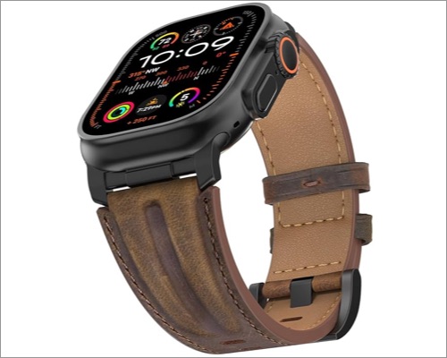 Bouixel Store Leather Band for Apple Watch Ultra