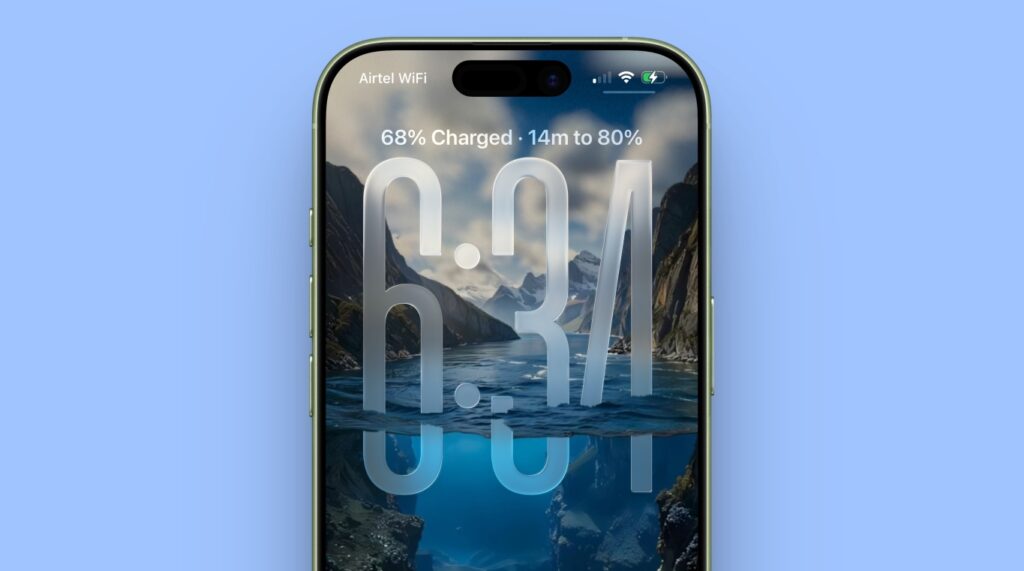 Charging Time Estimation on iPhone Lock Screen in iOS 26