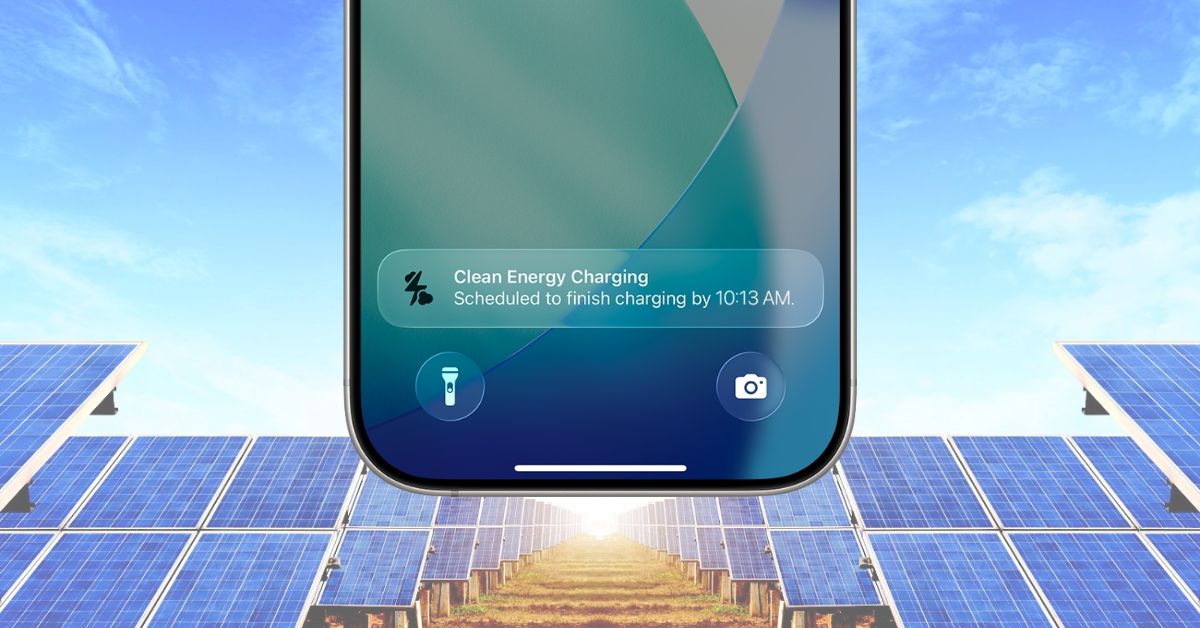 Clean Energy Charging on iPhone