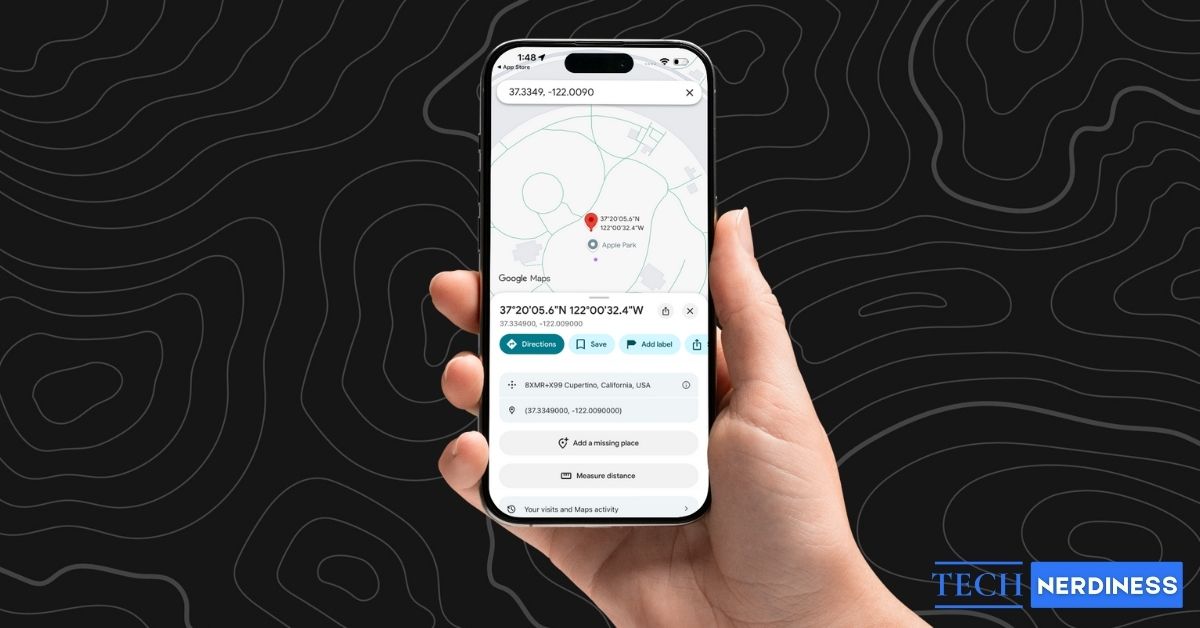 GPS Coordinates in Google Maps