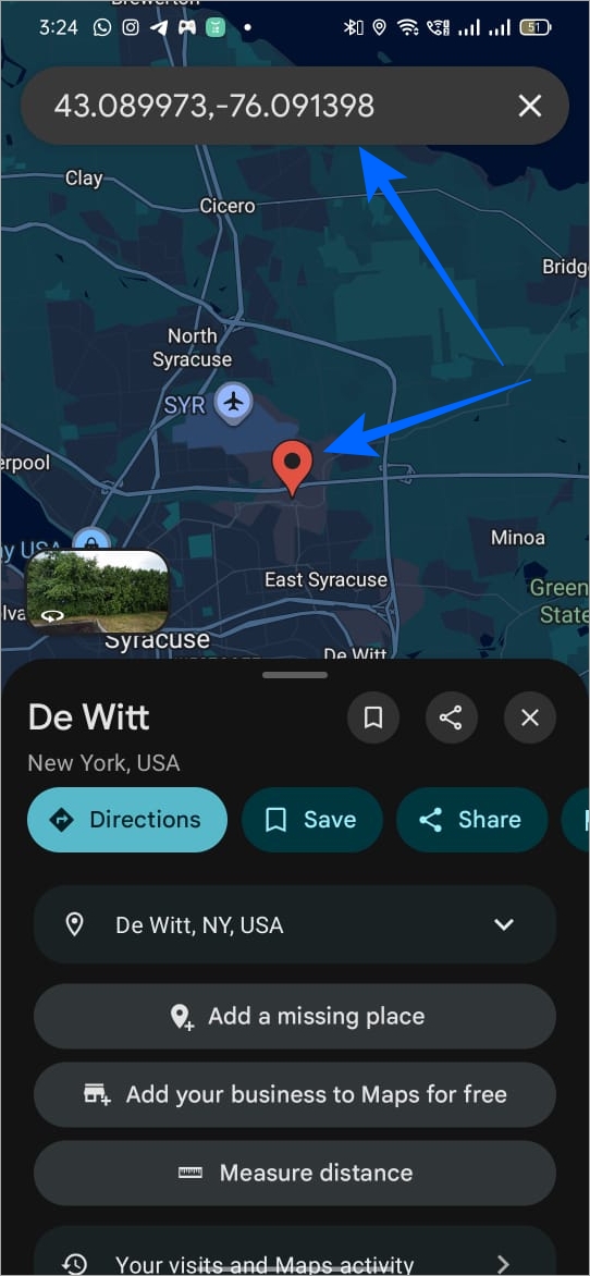 Get Coordinates From Google Maps App on iPhone or Android