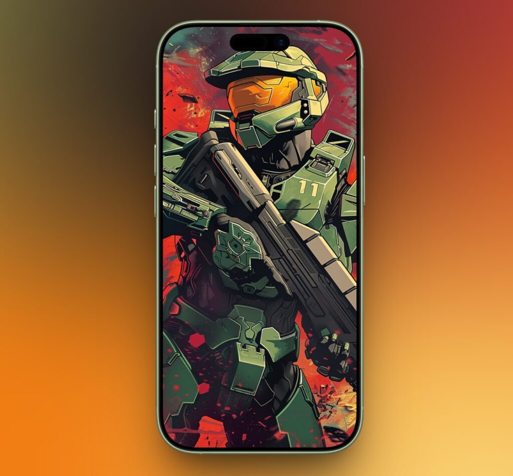 Halo Comic Style Wallpaper