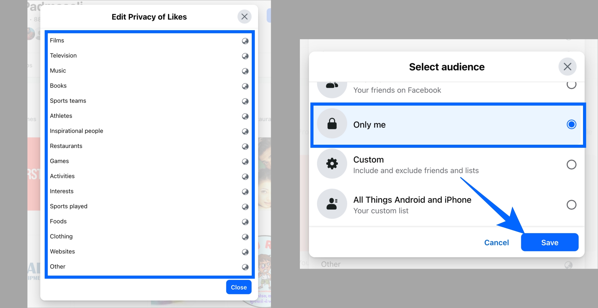 Hide Pages You've Liked on Facebook