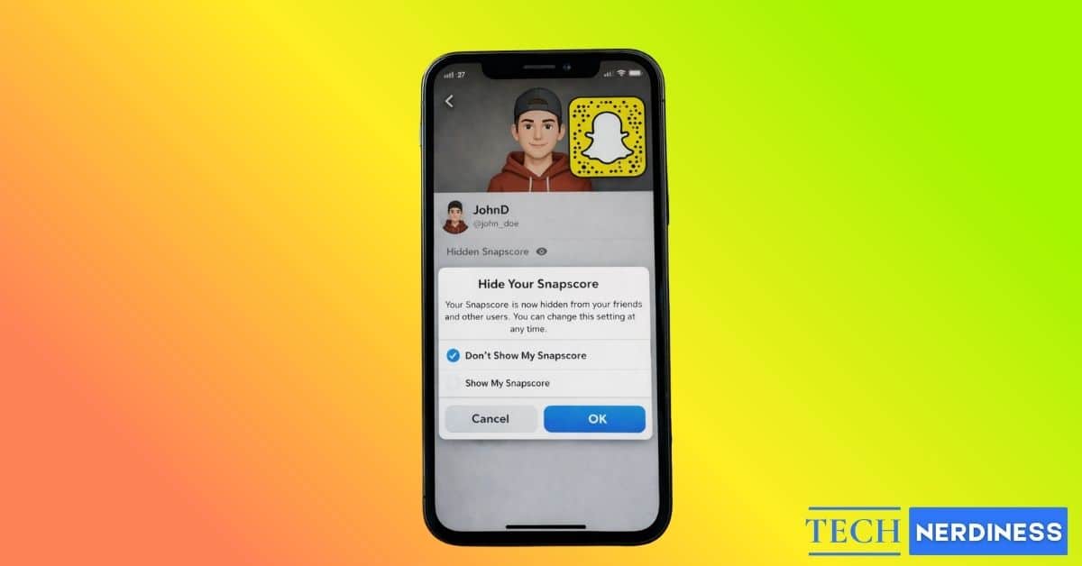Hide Your Snapscore on Snapchat