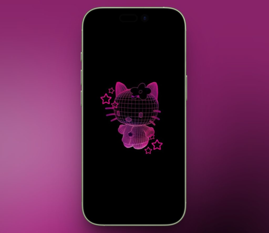 Neon Hello Kitty Design