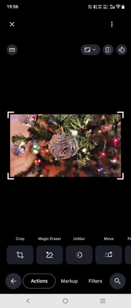 Photo editing on iPhone