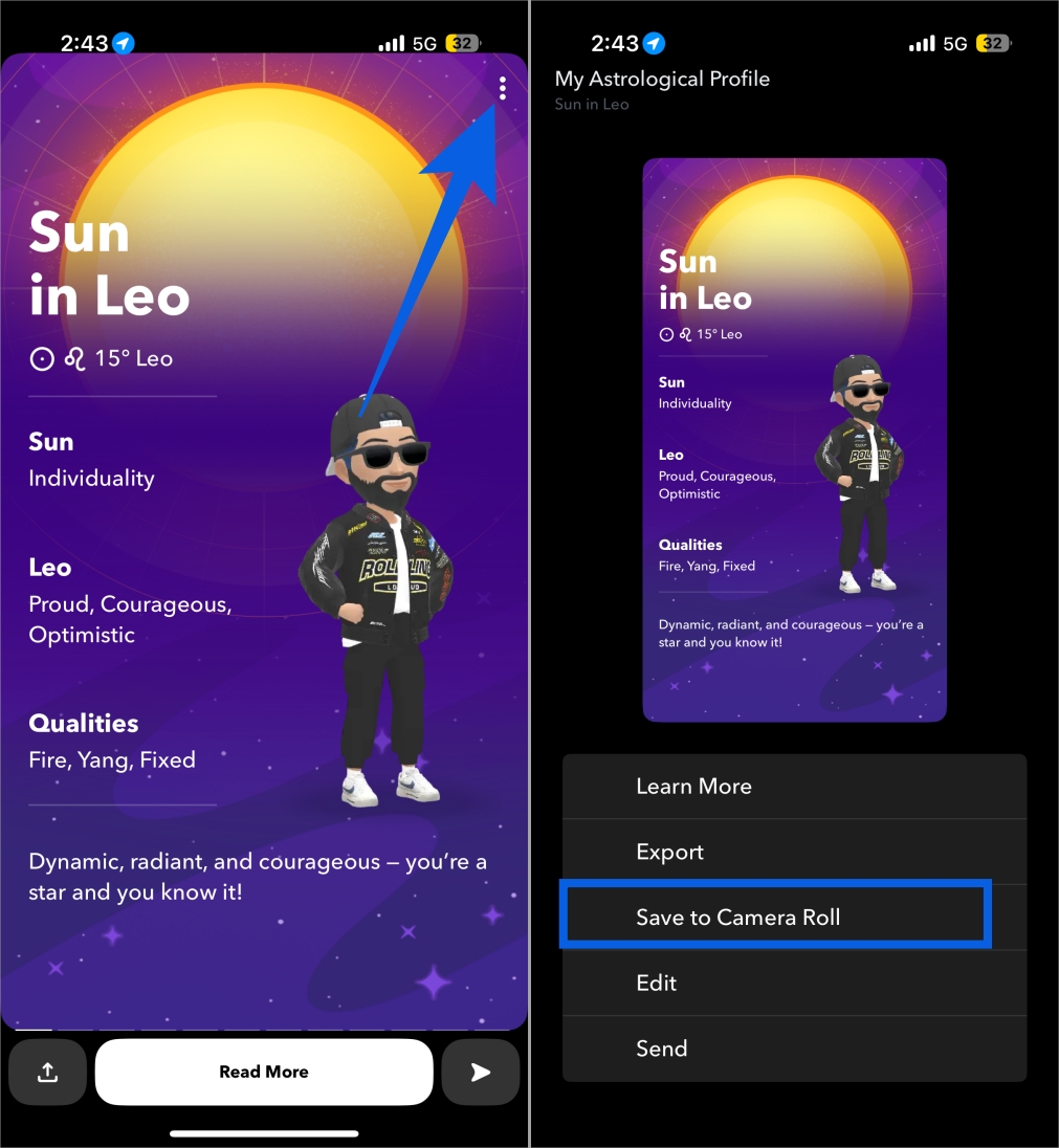 Save Your Snapchat Astrological Profile
