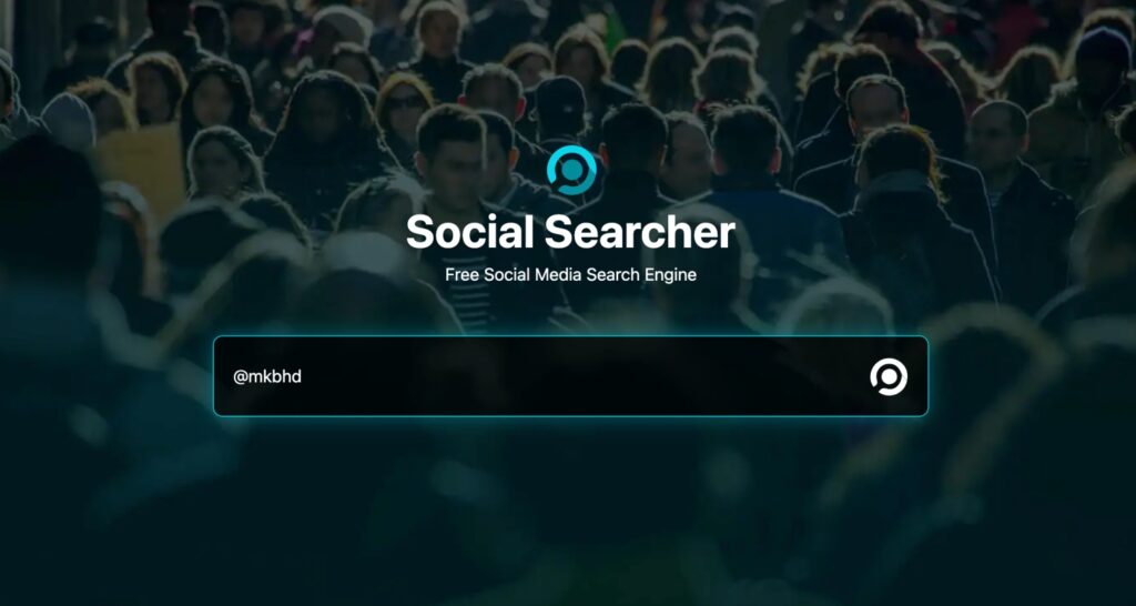 Third-Party Social Media Finder Tool