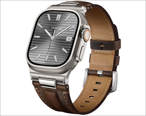 Tlselt Store Leather Band for Apple Watch Ultra