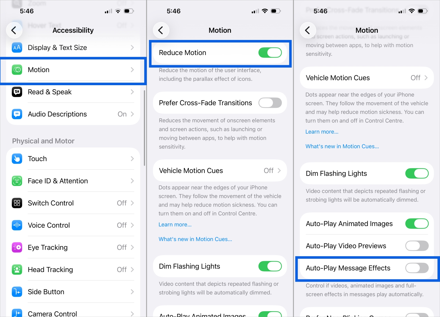 Turn Off iMessage Screen Effects