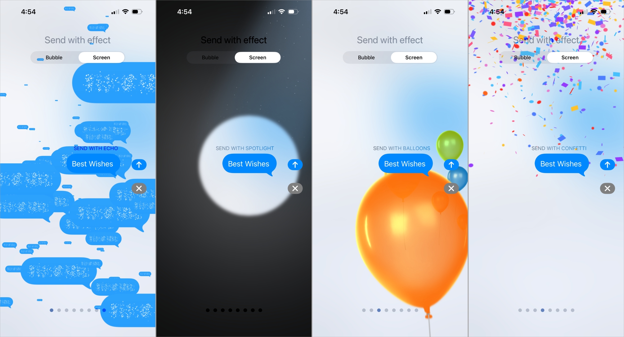 iMessage Screen Effects