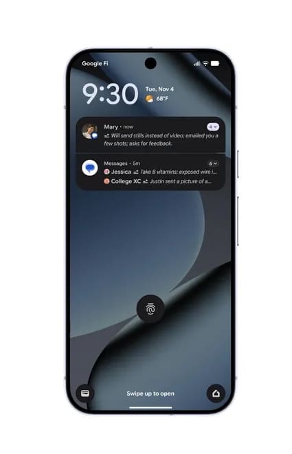 AI notification summaries on Android