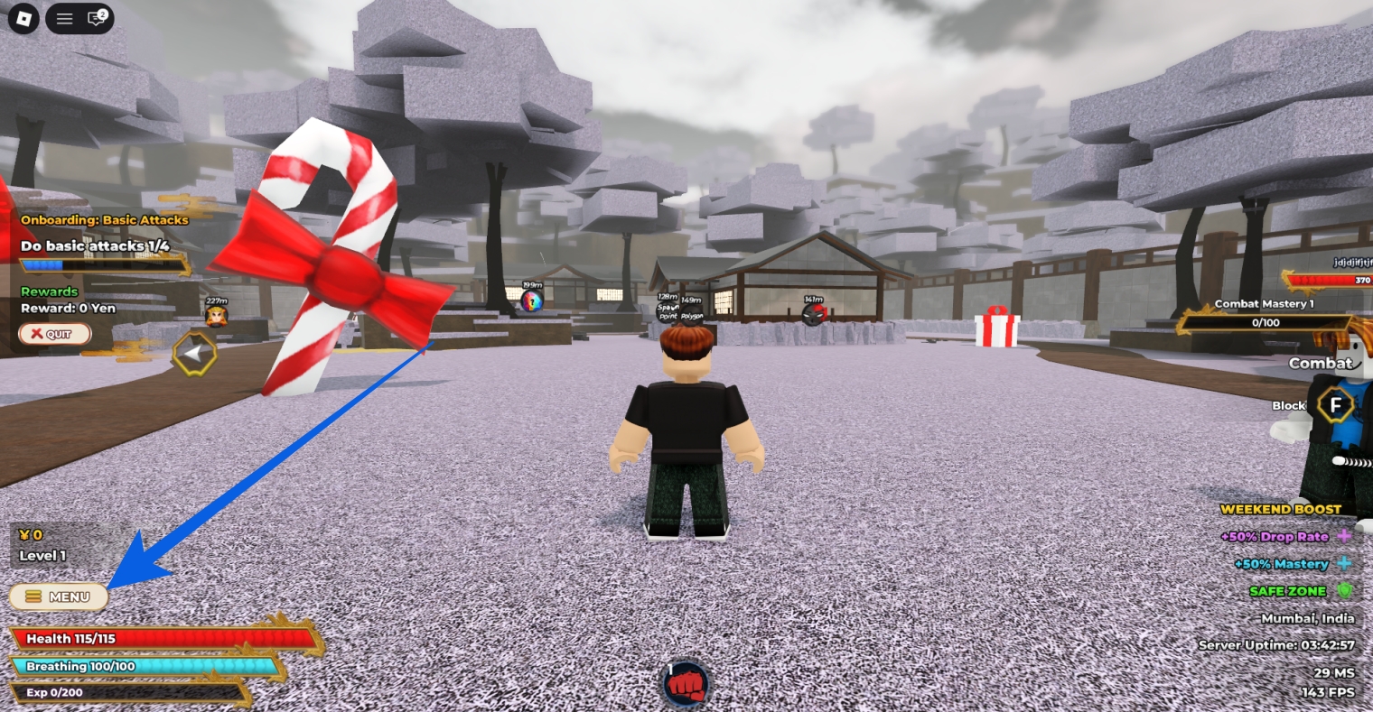 Click on the menu icon in Weak Legacy 2 Game