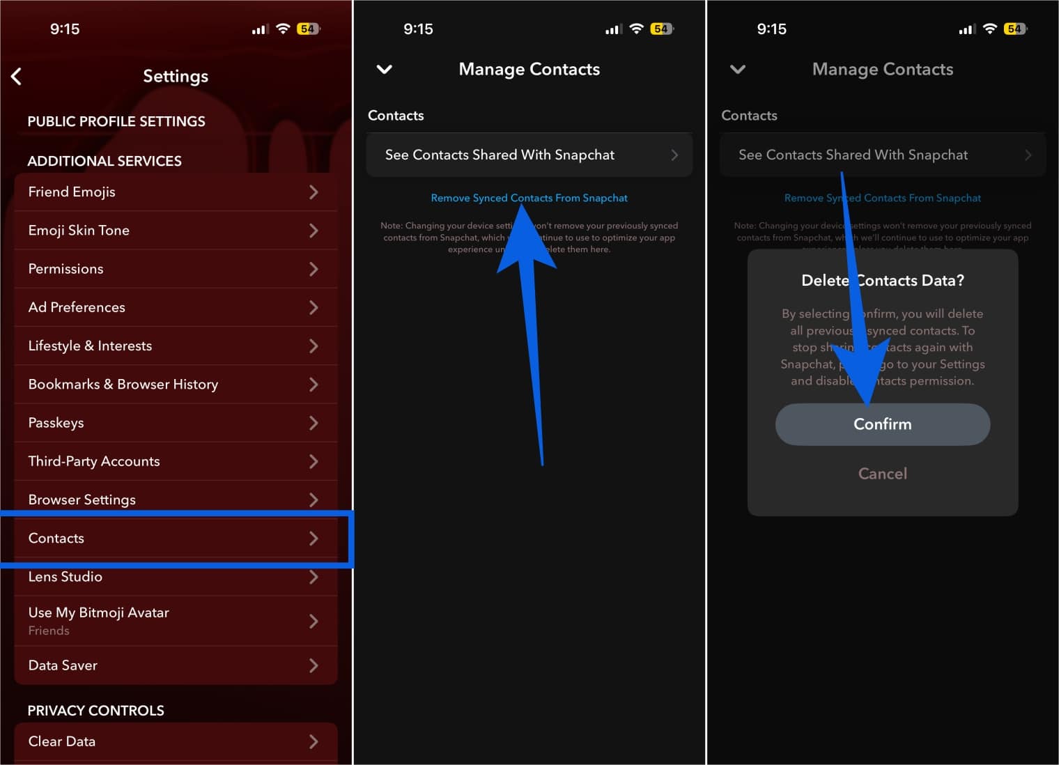 Disable Friend Suggestions From Contacts in Snapchat