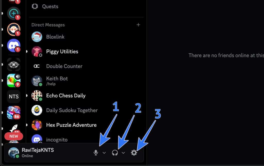 Discord Username bar icons