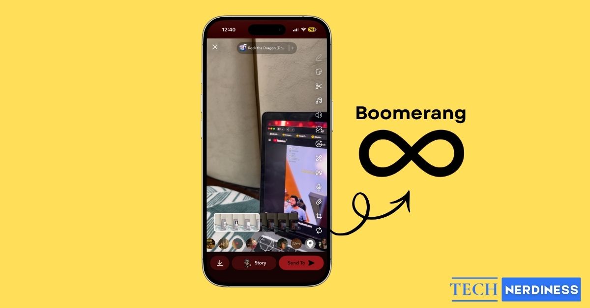 Do a Boomerang on Snapchat