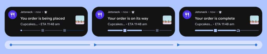 Live Update notification on Android