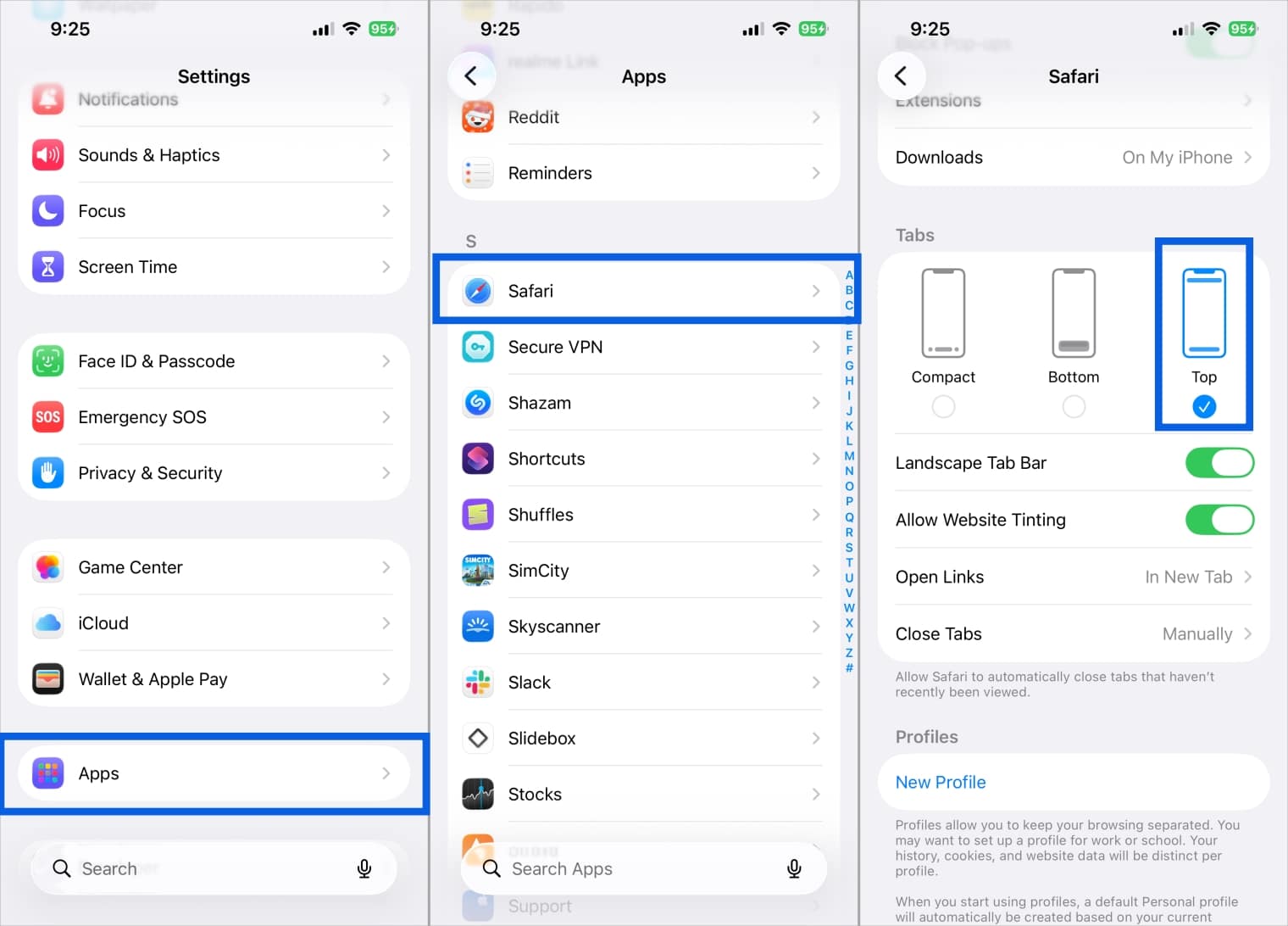 Move the Safari Search Bar to the Top on iPhone