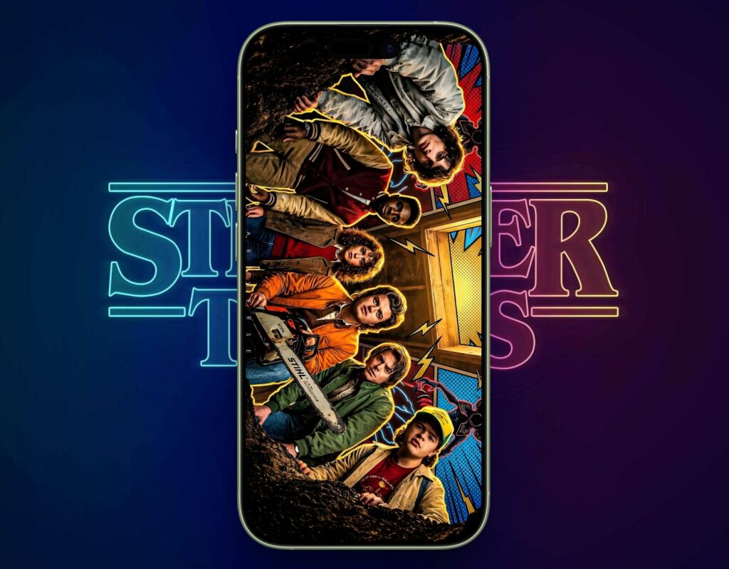 The Hawkins Crew Looking Down