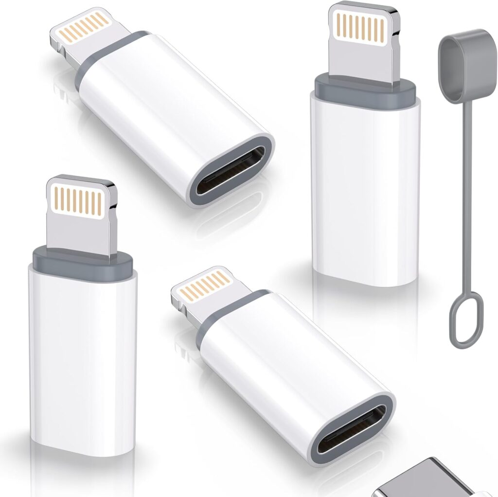 Thousover Type-C to Lightning Adapter 4 Pack
