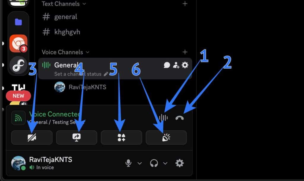 Discord voice chat icons