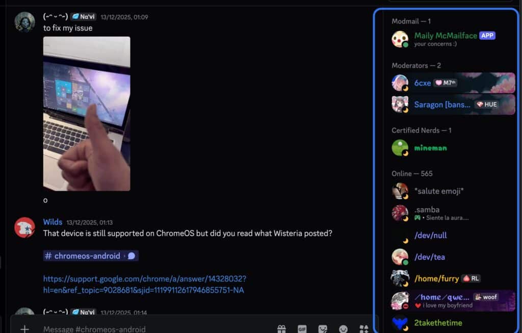 Colors on Discord usernames