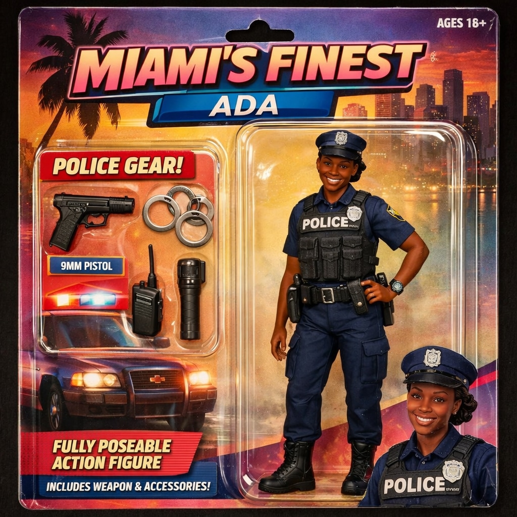 A police officer themed Al Action Figure image