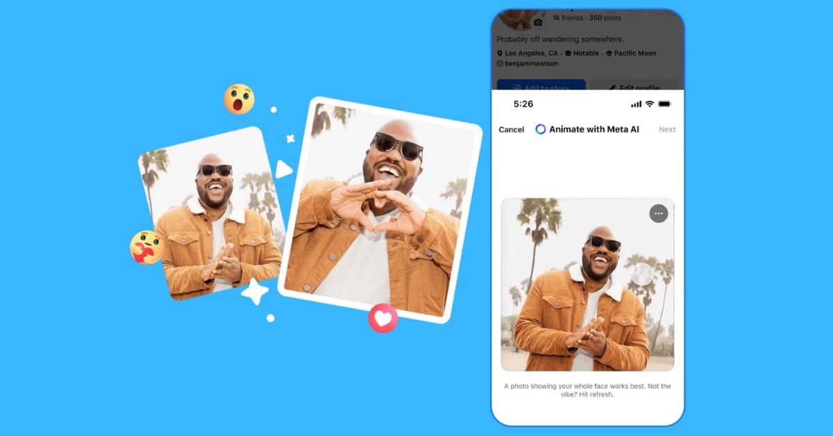 Animate Your Facebook Profile Picture With Meta AI