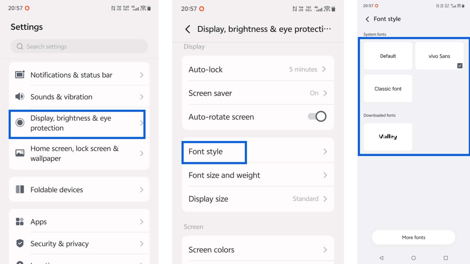 Change Fonts on Vivo Phones