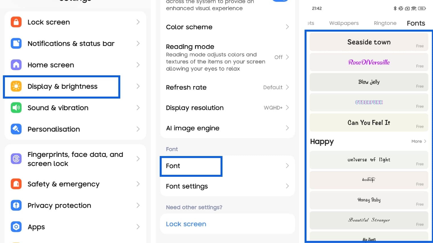 Change The Font on A Xiaomi