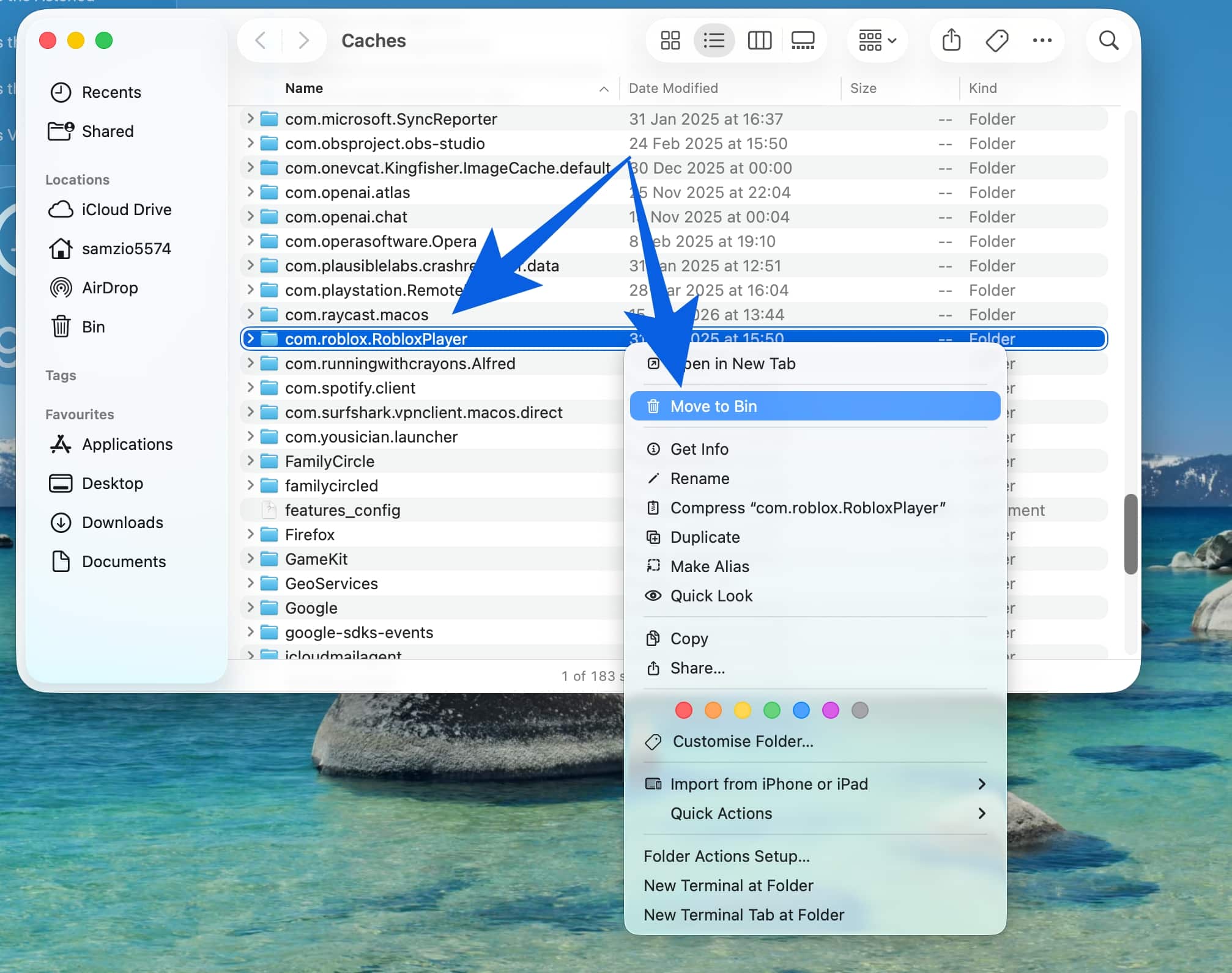 Clear Roblox Cache on Mac