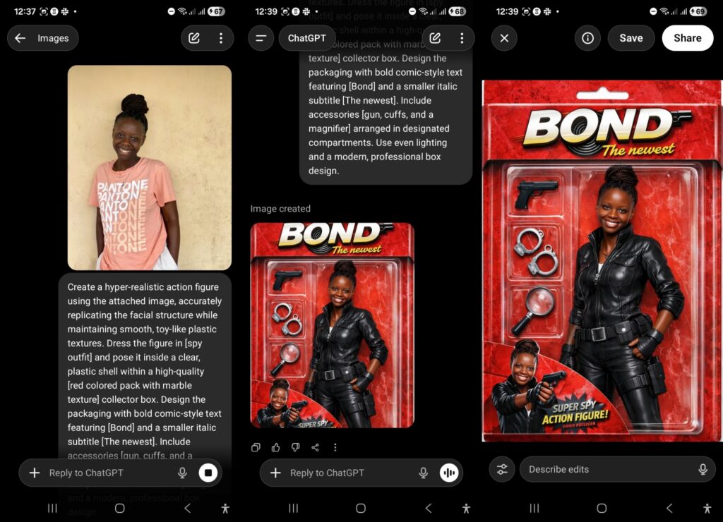 Create a Bond spy themed Al Action Figure