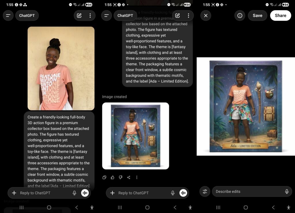 Create a fantasy island themed Al Action Figure