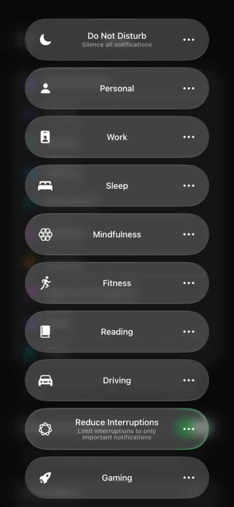 Focus Mode Icons