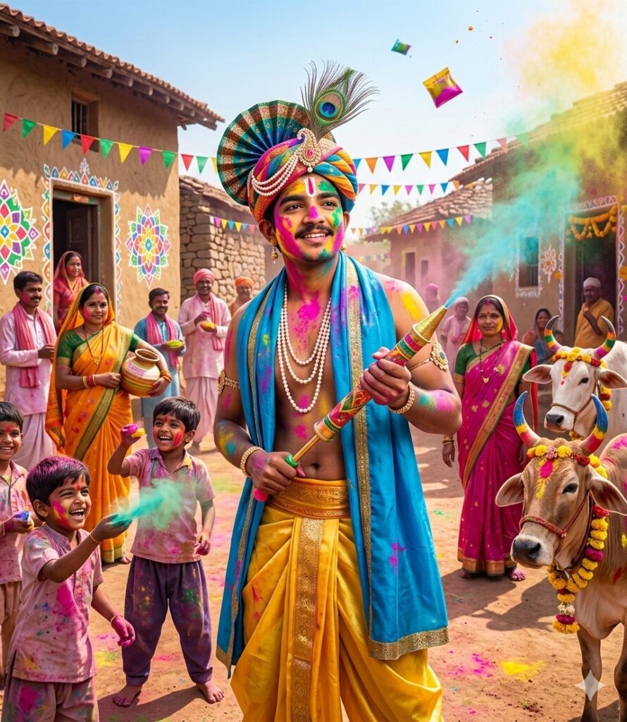 Holi AI Photo Editing Prompt 10