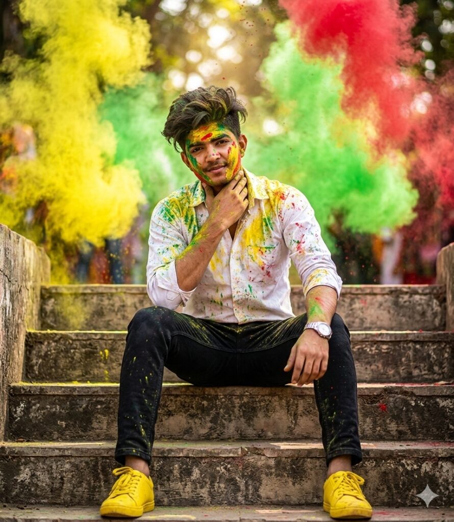 Holi AI Photo Editing Prompt 2
