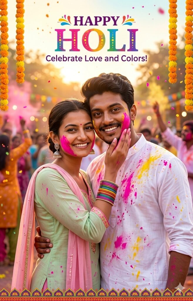 Holi AI Photo Editing Prompt 3