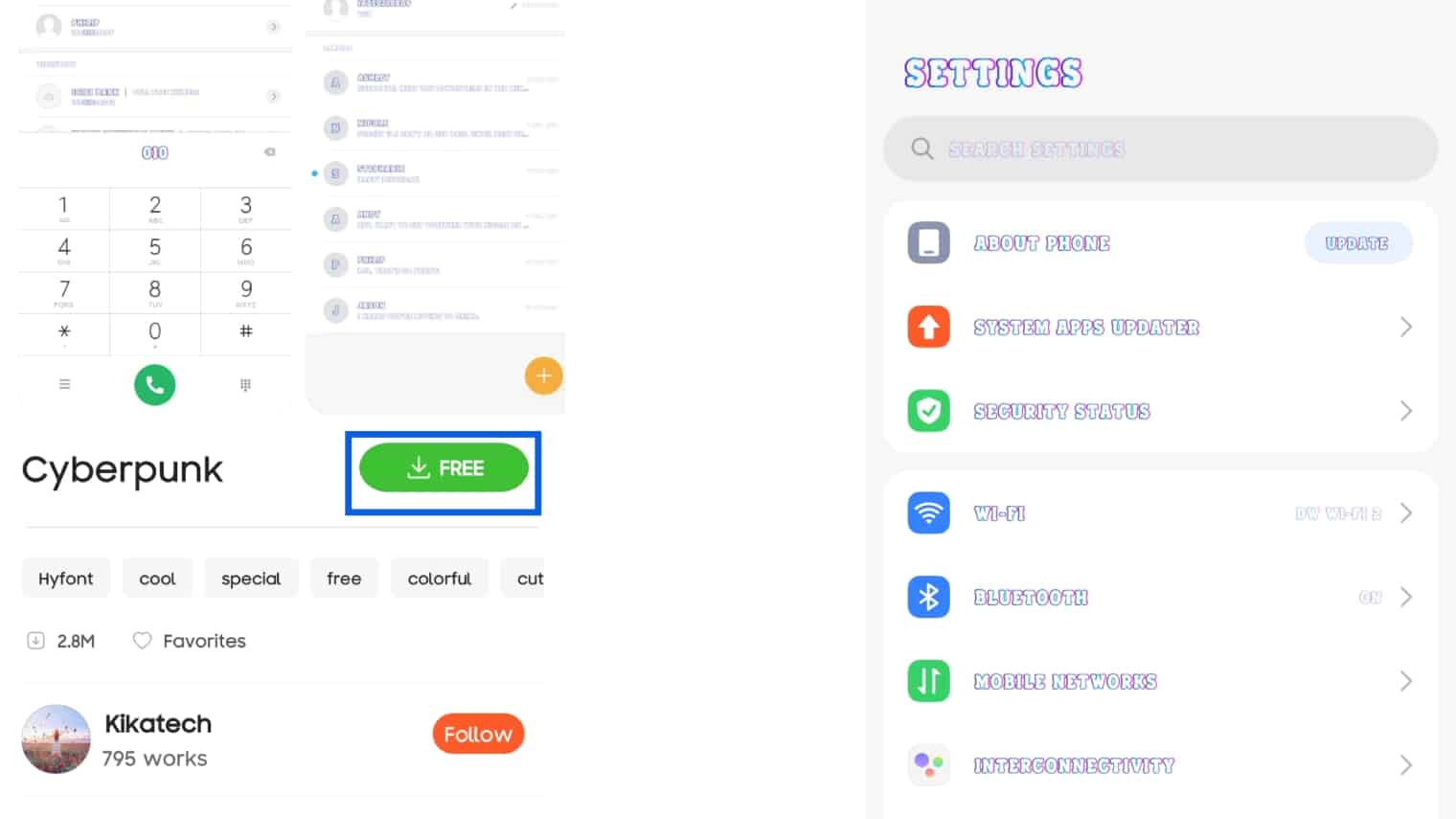 Install a new font on Xiaomi