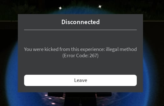 Roblox Error Code 267