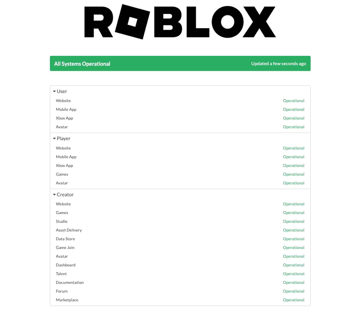 Roblox Server Status