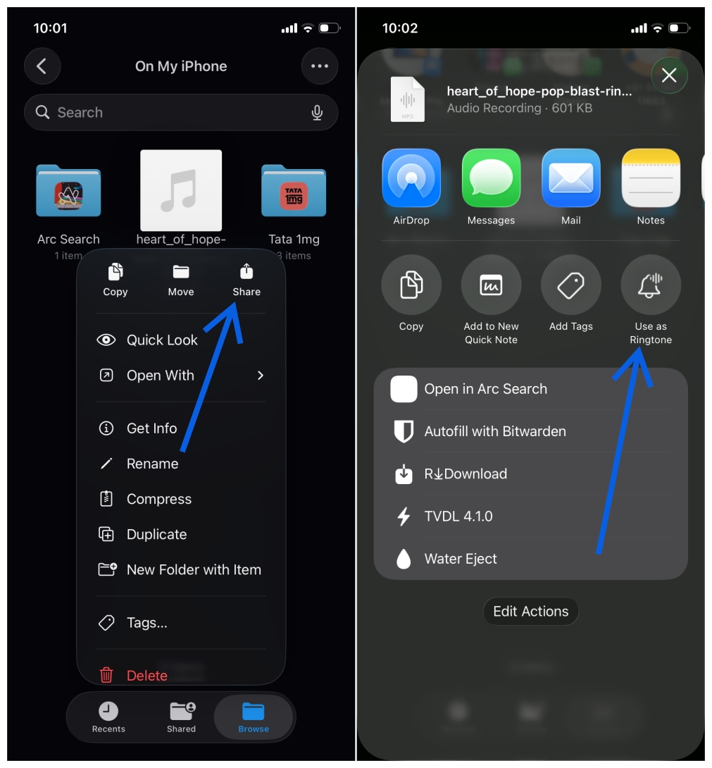 Set Ringtone Directly from Files on iOS 26