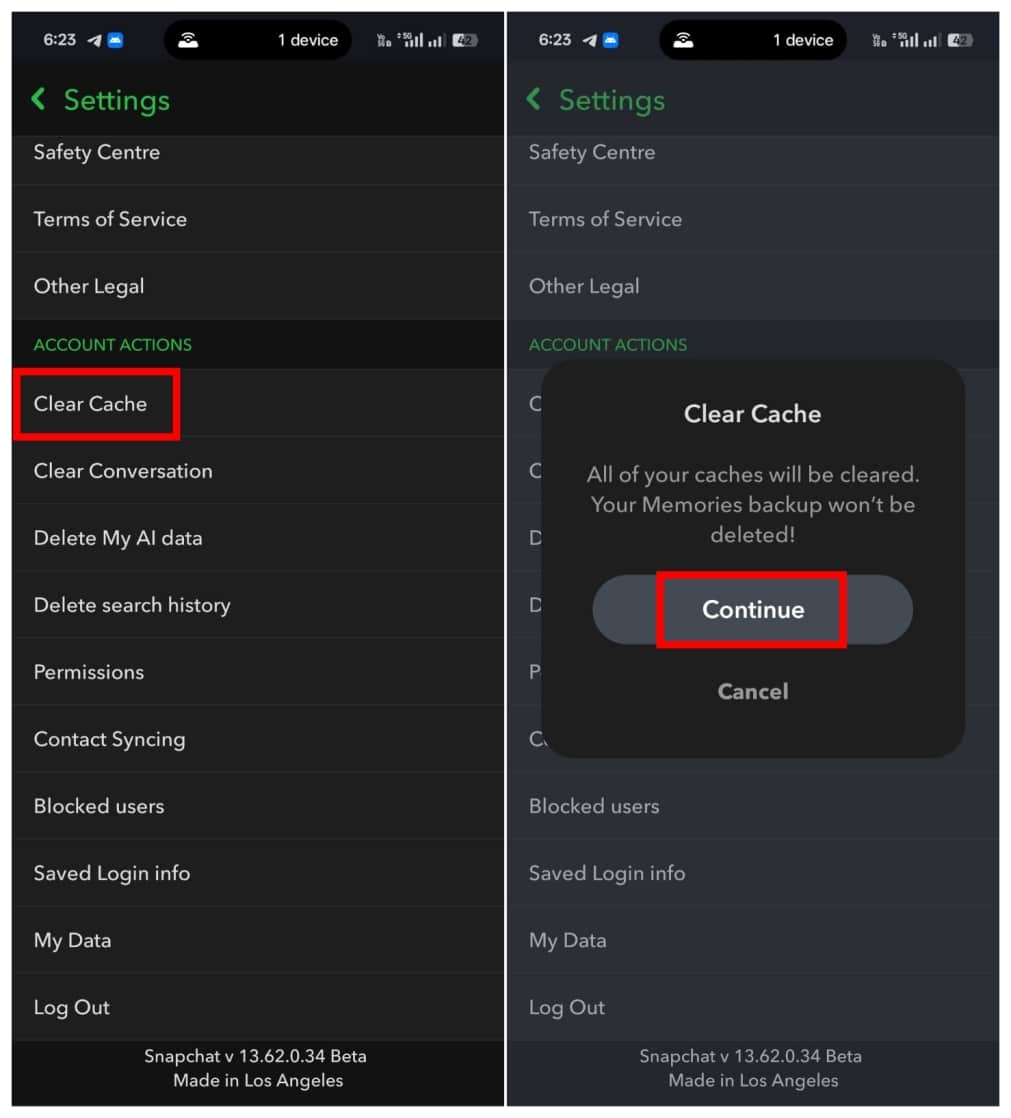 Steps to Clear Snapchat Cache on Android