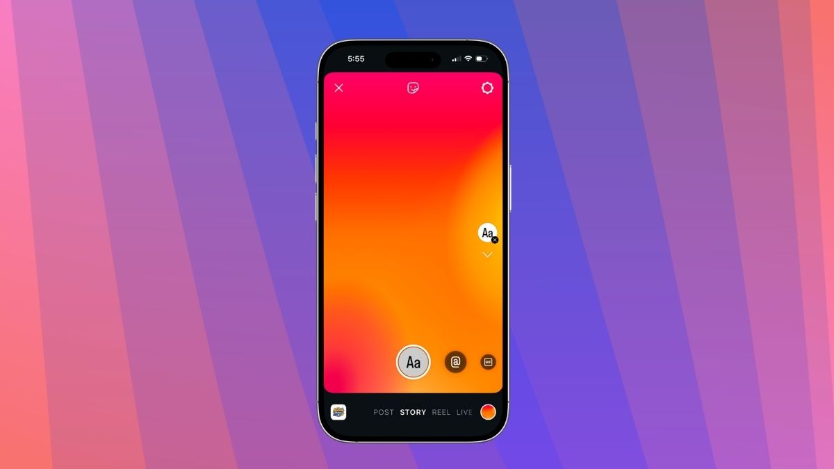 Change Background Color on Your Instagram Story