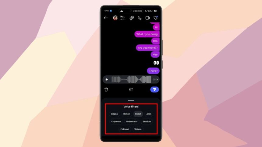 Instagram Introduces AI Voice Effects for Voice Notes